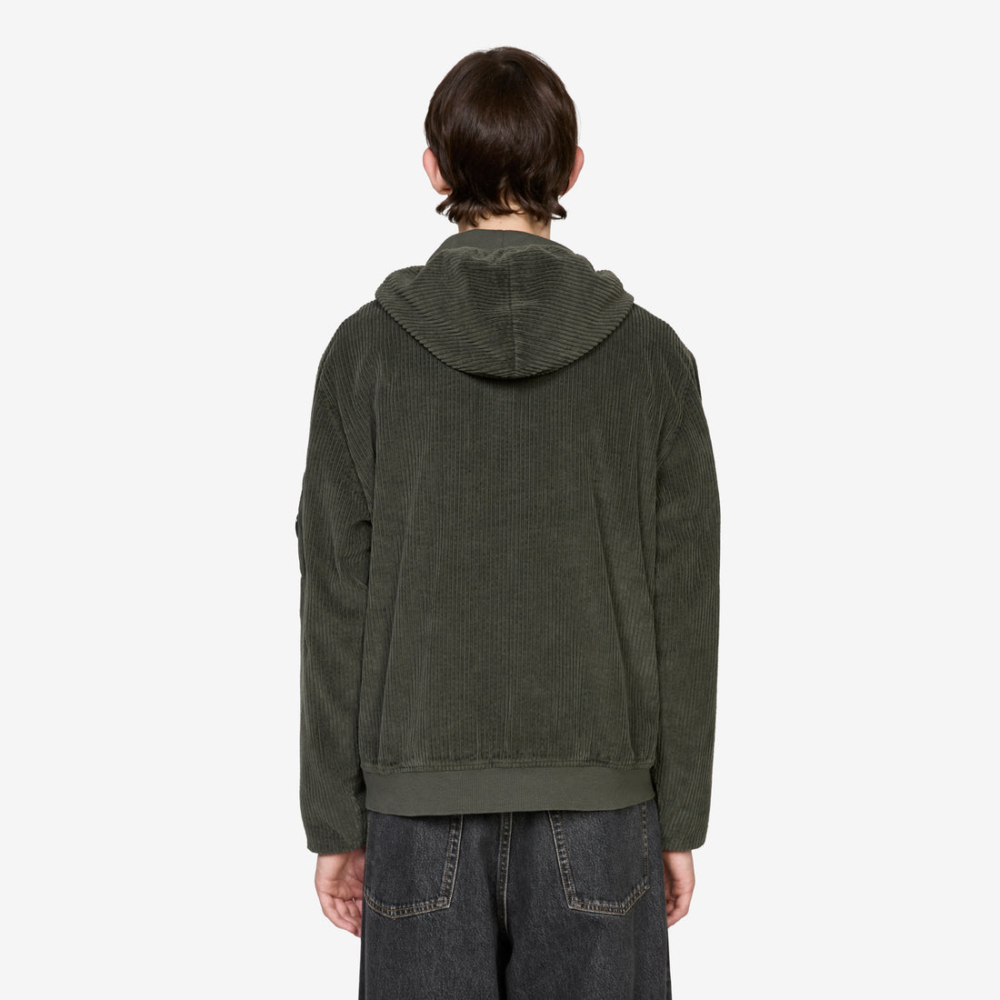 Corduroy 350 Full Zip Hooded Sweatshirt Dark Shadow Shirts