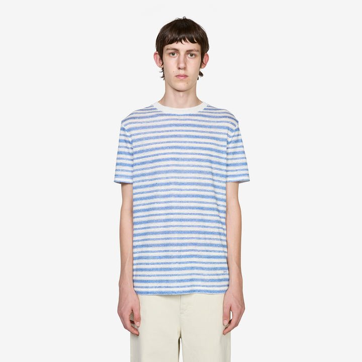 Striped T-Shirt Blue Front