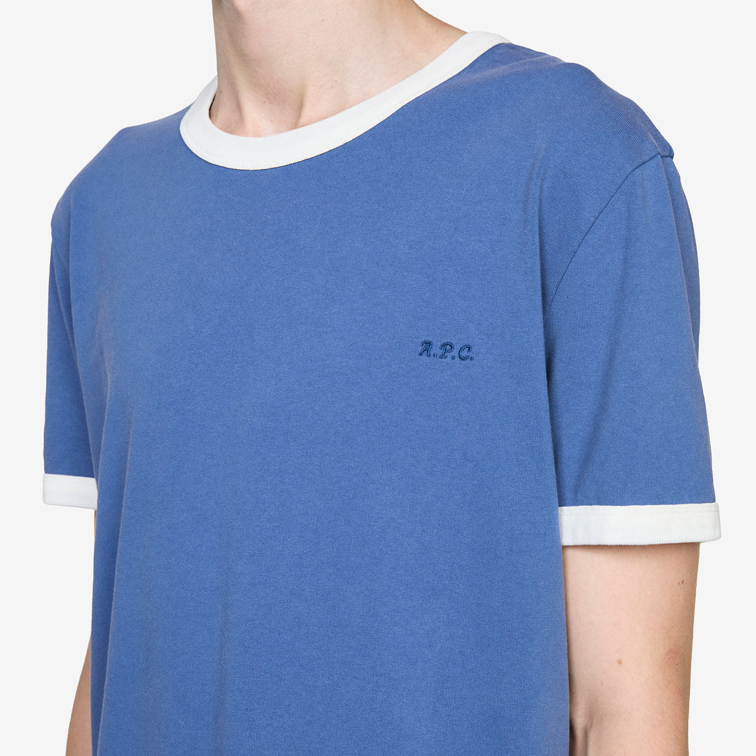 Contrast T-Shirt Blue Tees