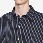 Exact Shirt Black Office Stripe