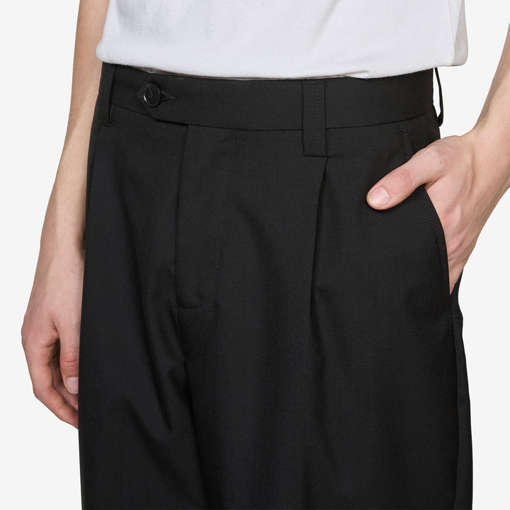 Service Trousers Black Tropical Wool