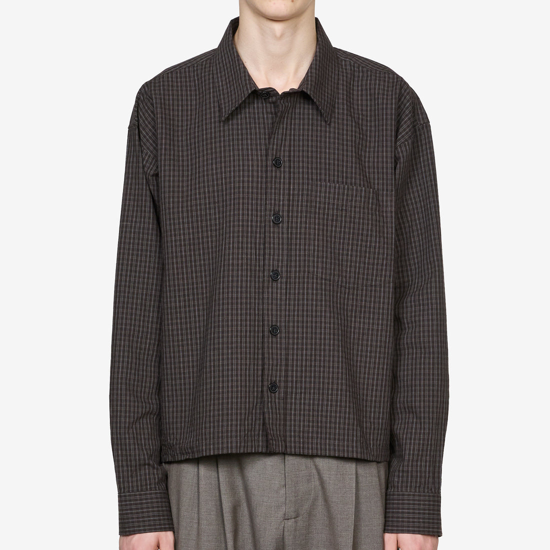 Priority Shirt Dark Linen Check Shirts