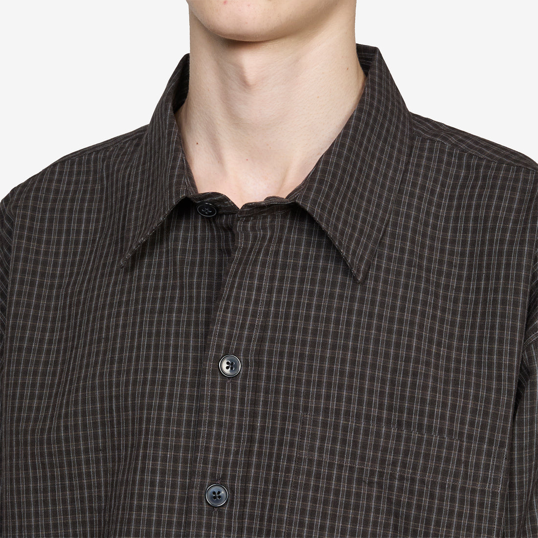 Priority Shirt Dark Linen Check Shirts
