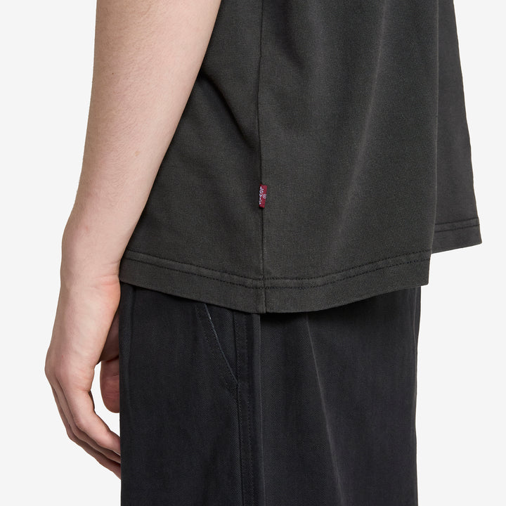 Heavyweight Loose T-Shirt Garment Dye Jet Black