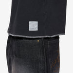 Waffle Longsleeve Top Washed Black