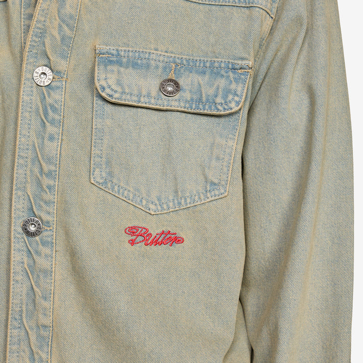 Garage Denim Jacket Sunfade Blue