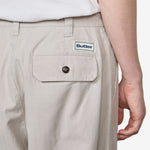 Pleated Trousers Washed Light Grey