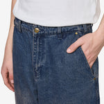 Work Pants Distressed Tinted Indigo