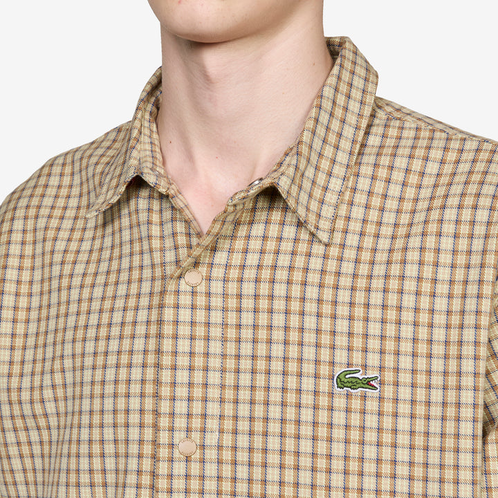 Check Flannel Shacket France Blue | Viennese Date