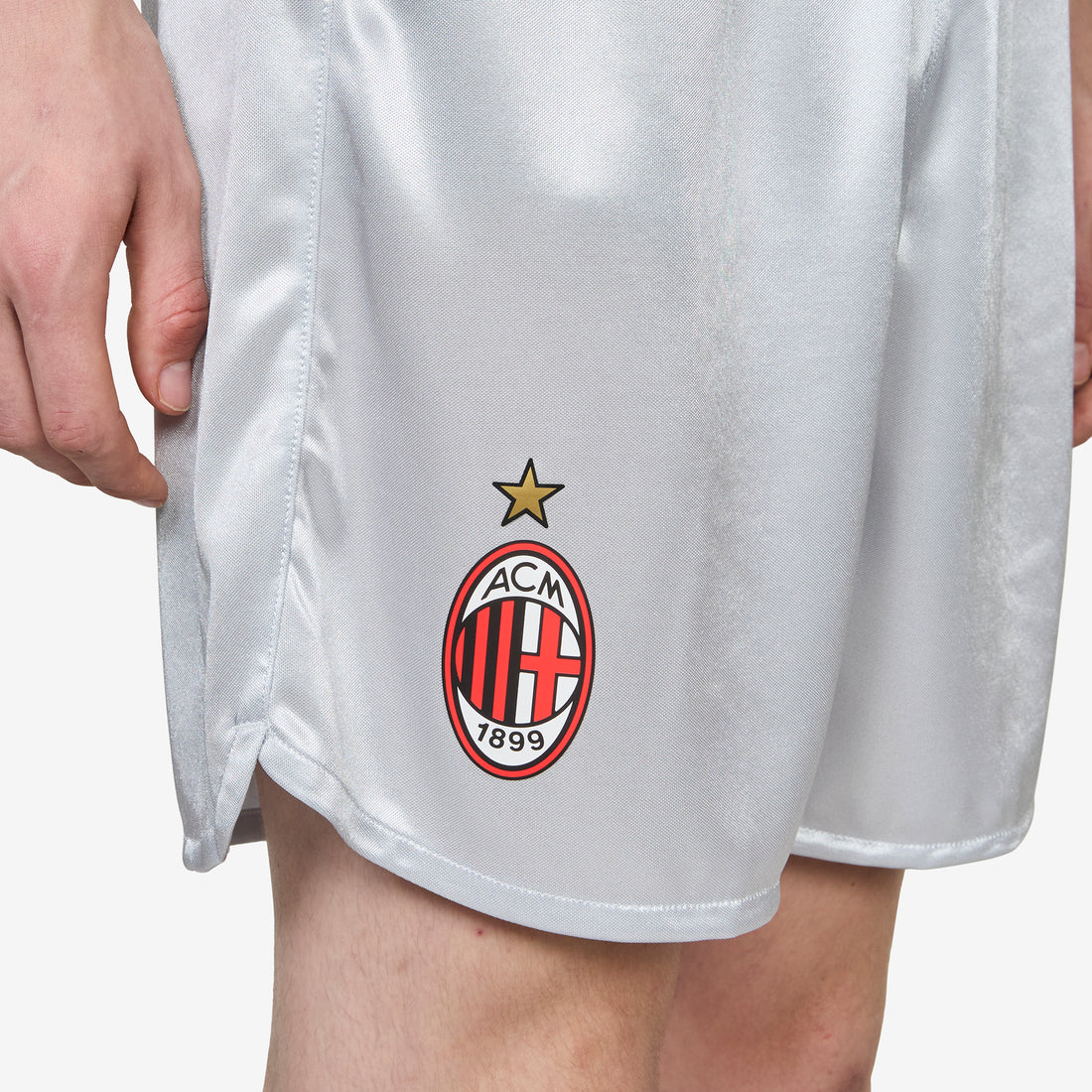 Slam Jam x AC Milan x Shorts Silver Mist | Vibrant Silver Shorts