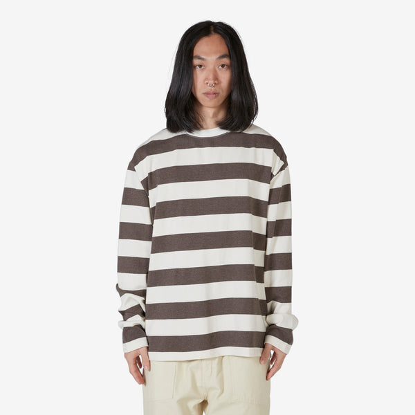23SS Stripe Longsleeve T-Shirt Brown