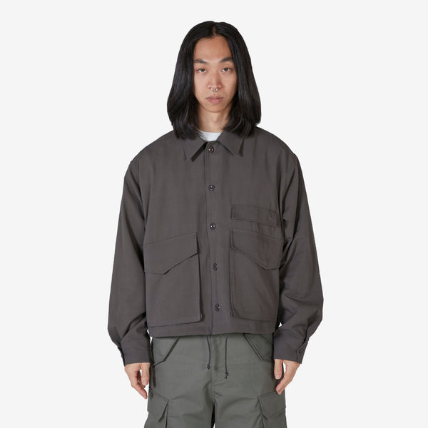 23SS Pocket Short Jacket Charcoal