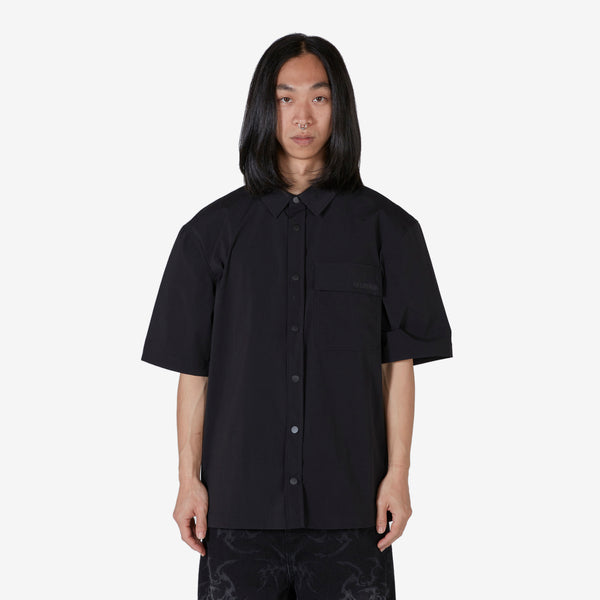 Nylon Short Sleeve Shirt Black
