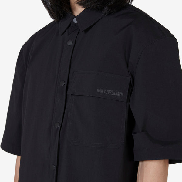 Nylon Short Sleeve Shirt Black