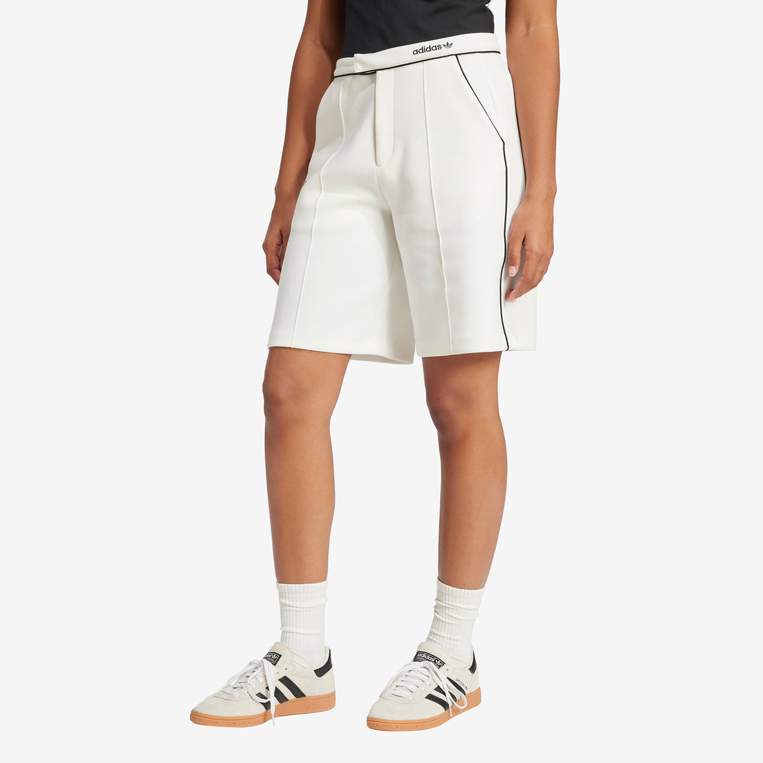 Women's Premium Tailored Bermuda Shorts Off White Shorts