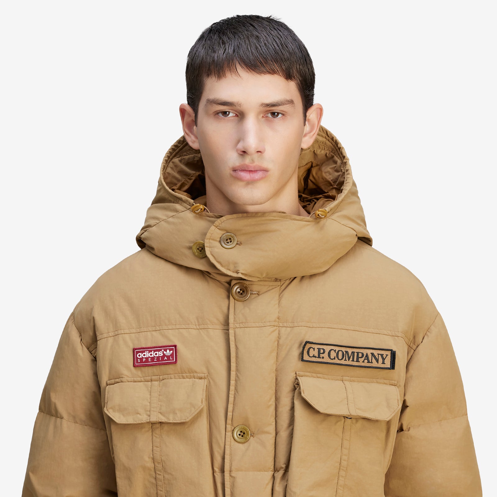 C.P. Company x SPZL Puffer Jacket Preloved Bronze – Above