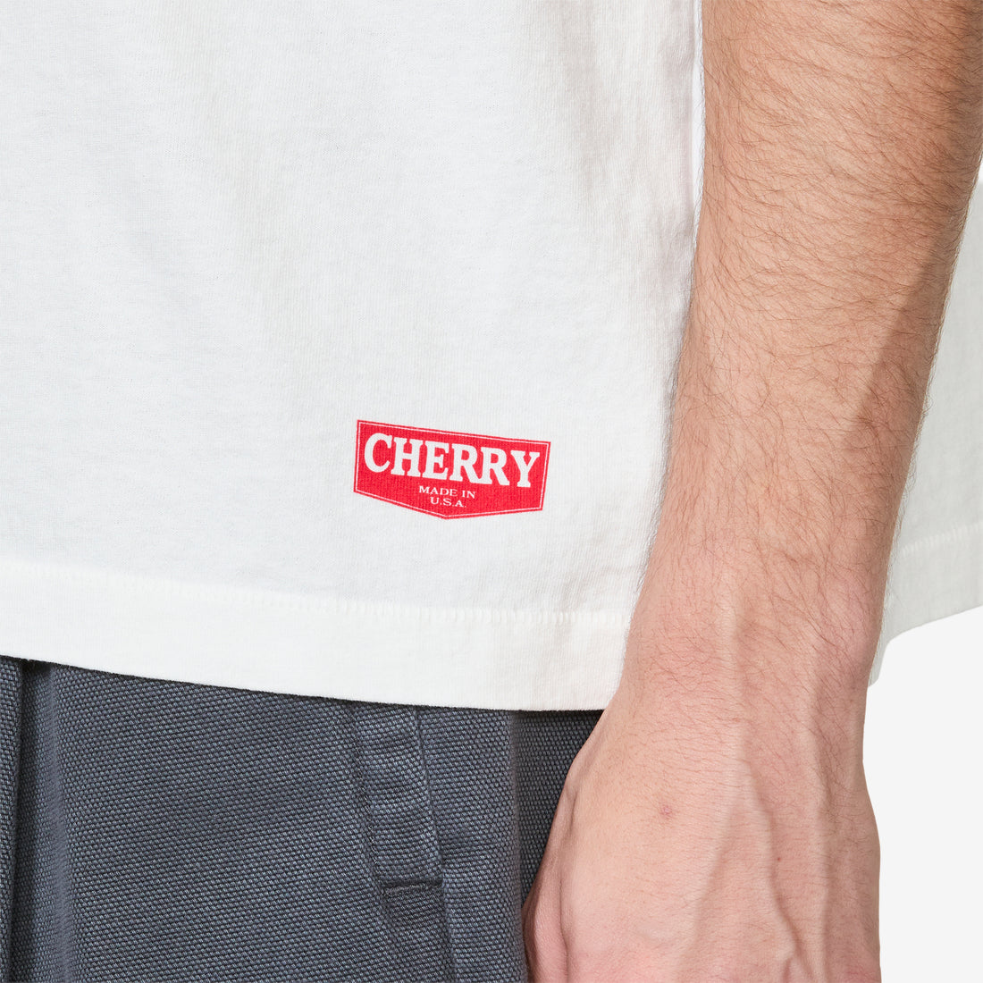 Chevron Classic Pocket T-Shirt Vintage White Tees