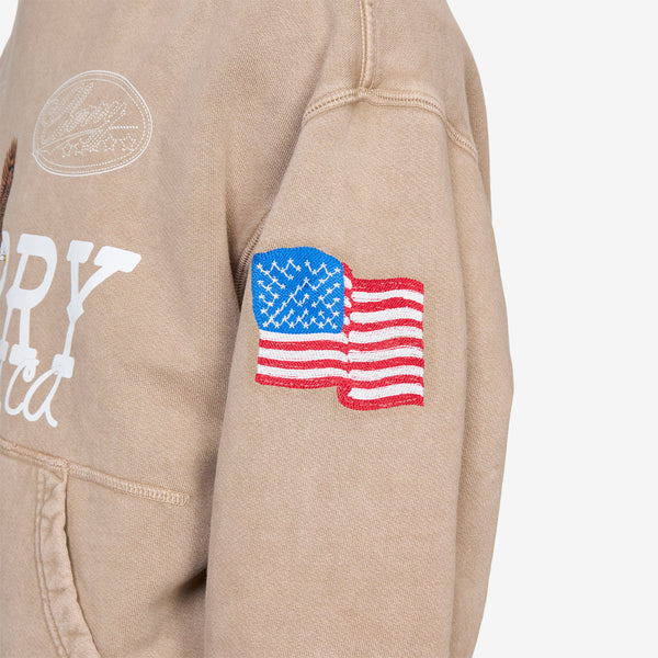 Hollywood Pullover Hoodie Tan Jumpers