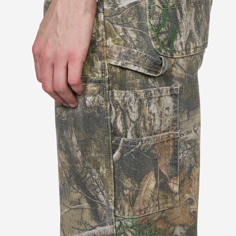 Wide-Leg Double Knee Pants Real Tree Camo Pants