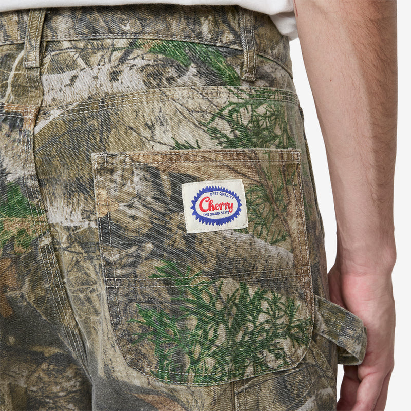 Wide-Leg Double Knee Pants Real Tree Camo Pants