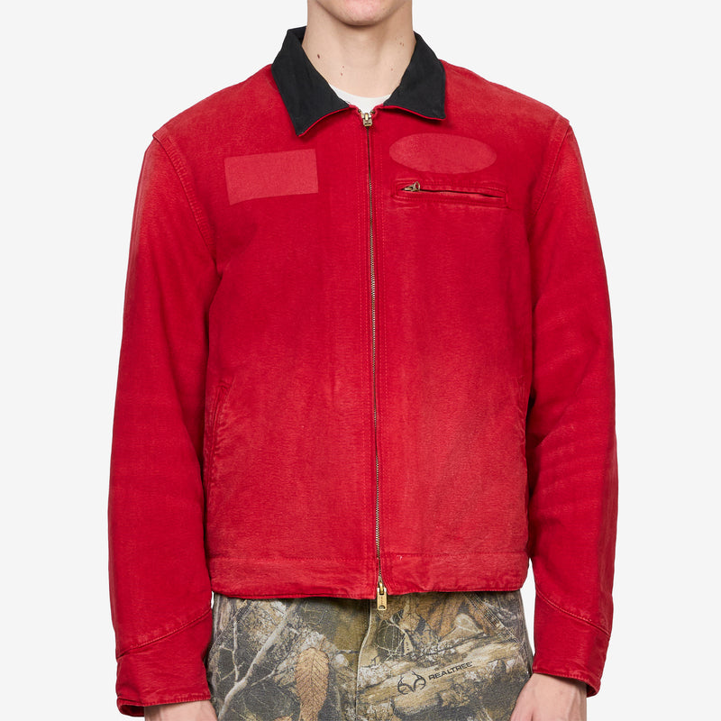 Sun Faded Work Jacket Red Jackets