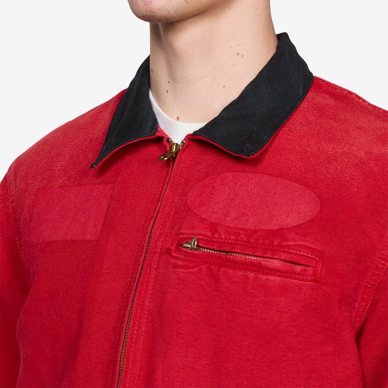Sun Faded Work Jacket Red Jackets
