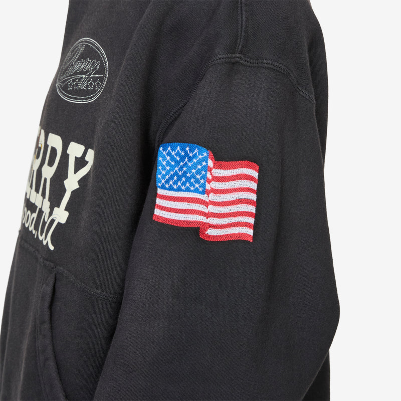 Hollywood Pullover Hoodie Vintage Black Jumpers