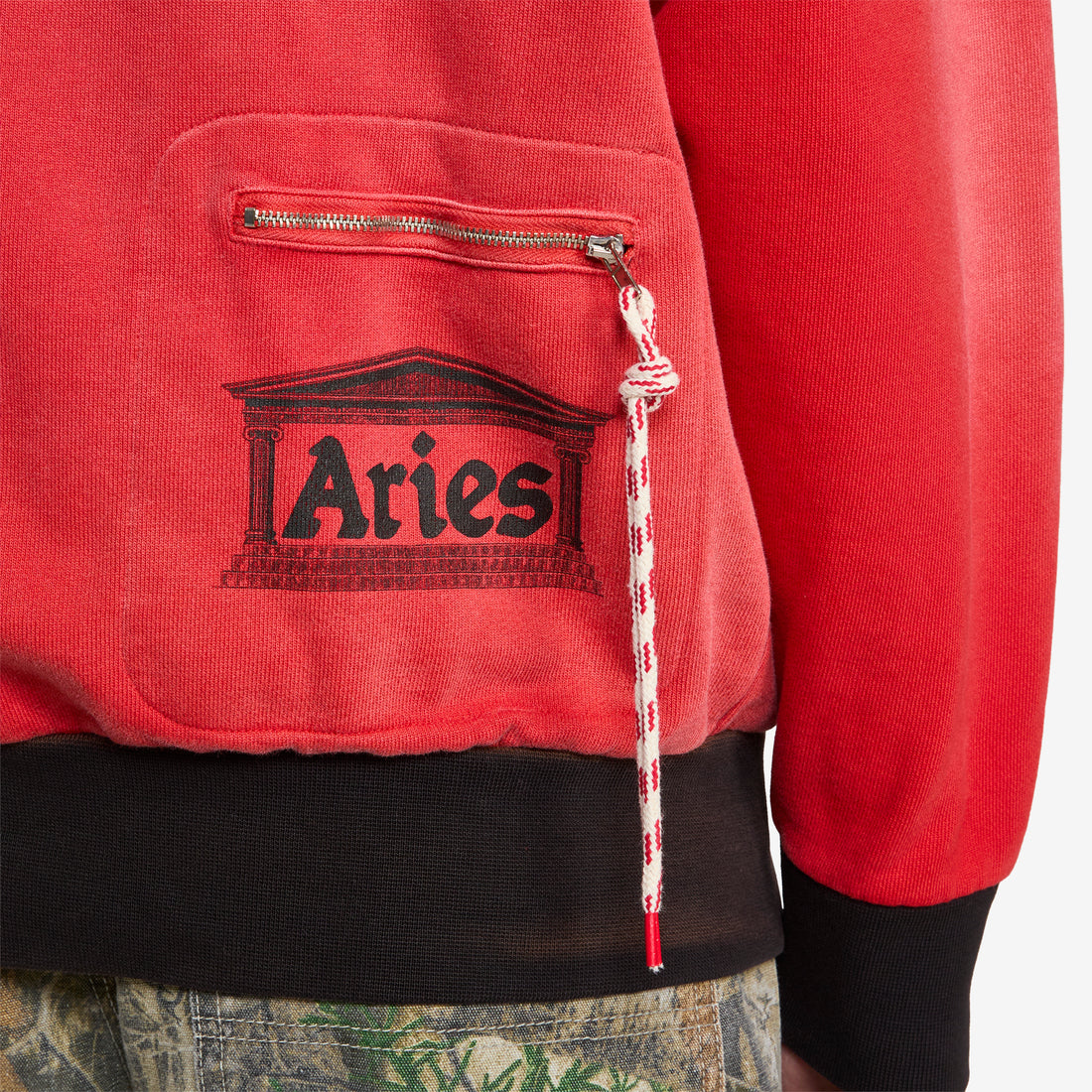 Sunbleached Premium Temple Sports Hoodie Red Jumpers