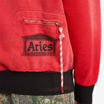 Sunbleached Premium Temple Sports Hoodie Red