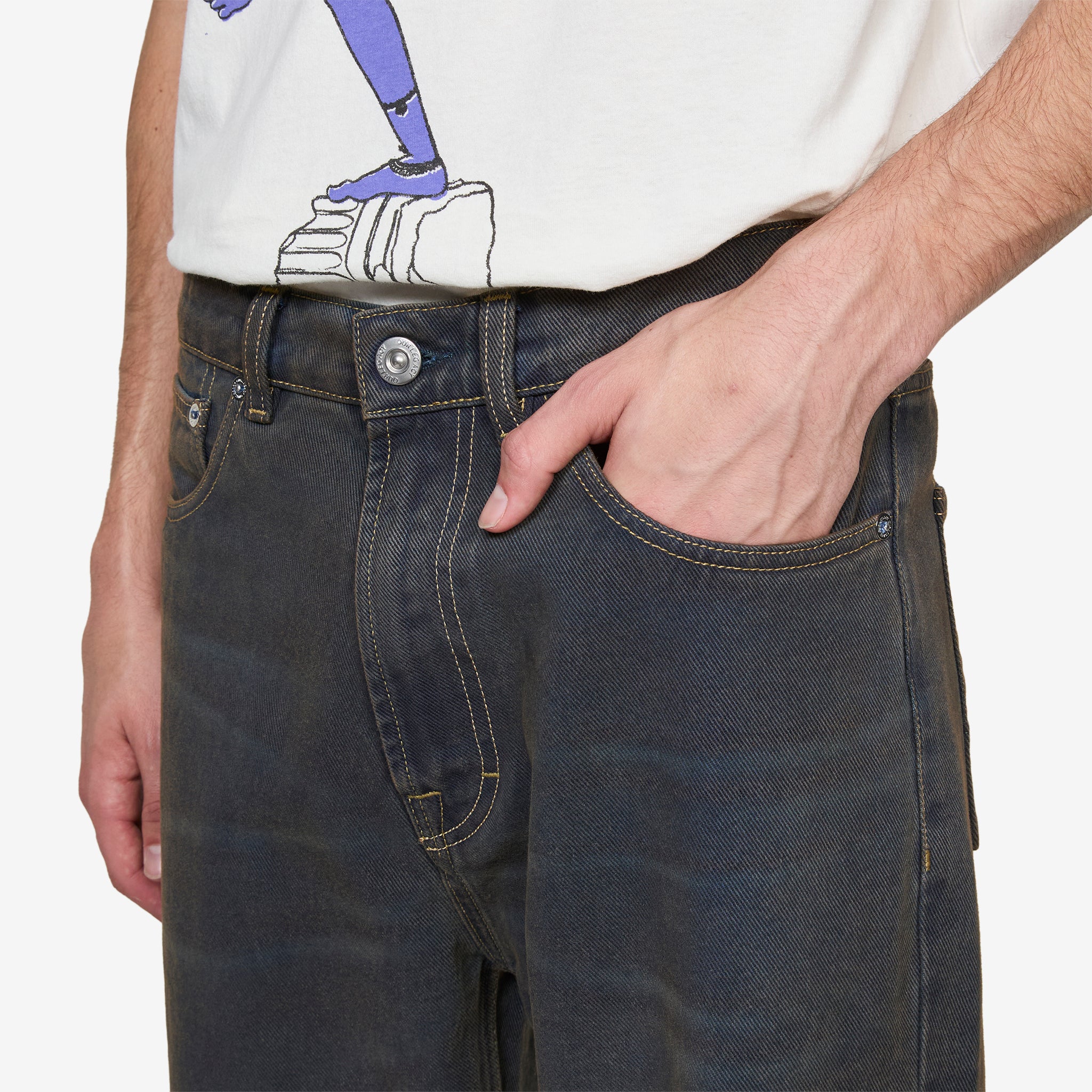 Third Cut Jeans Dusty Phantom – Above The Clouds