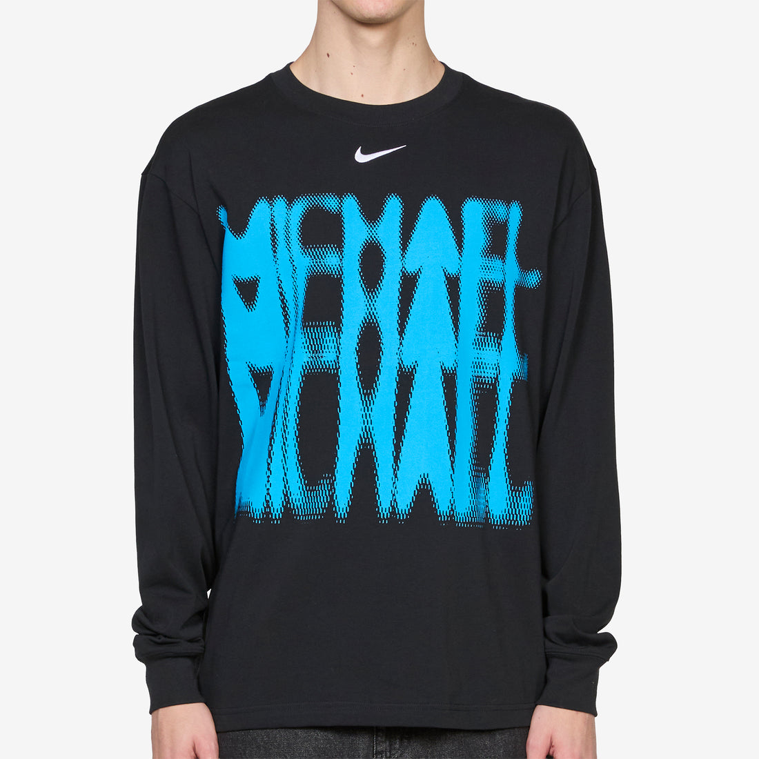 M J Michael Longsleeve OS T-Shirt Black | Equator Blue | White Tees