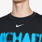 M J Michael Longsleeve OS T-Shirt Black | Equator Blue | White