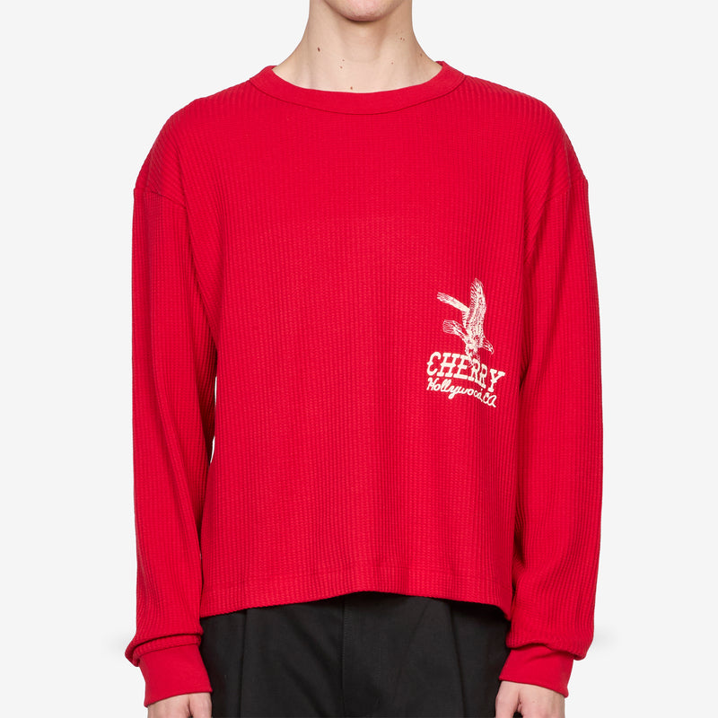 Hollywood Thermal Sun Faded Red Tees