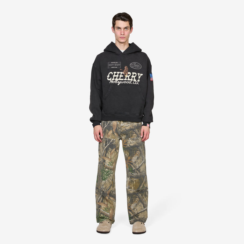 Hollywood Pullover Hoodie Vintage Black Jumpers