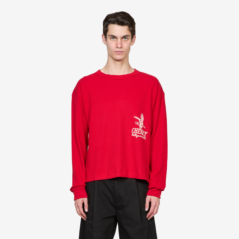 Hollywood Thermal Sun Faded Red Tees