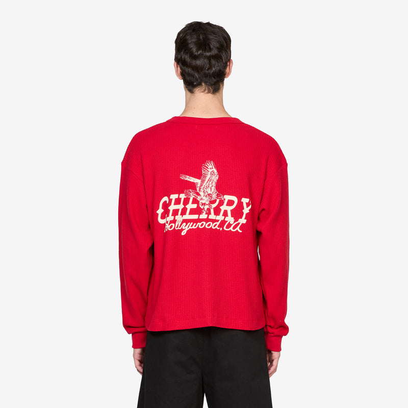 Hollywood Thermal Sun Faded Red Tees