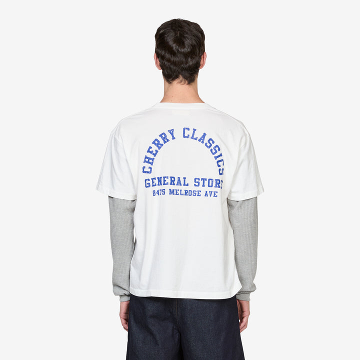 General Store Boxy Longsleeve Thermal Vintage White