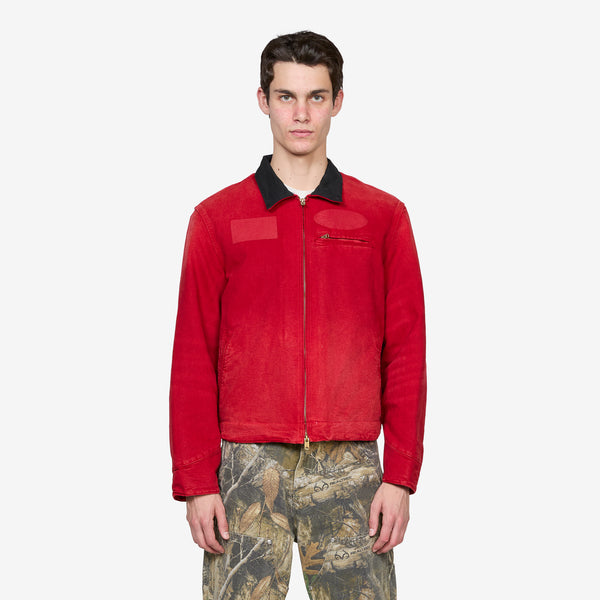 Sun Faded Work Jacket Red Jackets