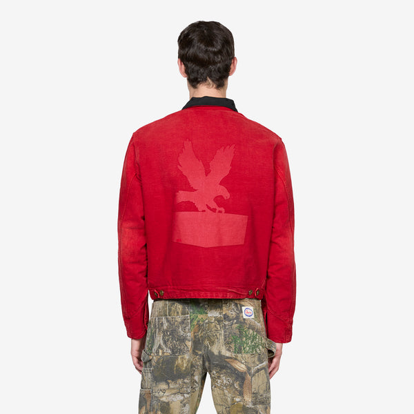Sun Faded Work Jacket Red Jackets