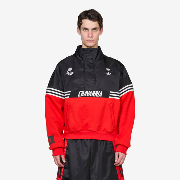 Willy Chavarria x Halfzip Pullover Black | Red Footwear