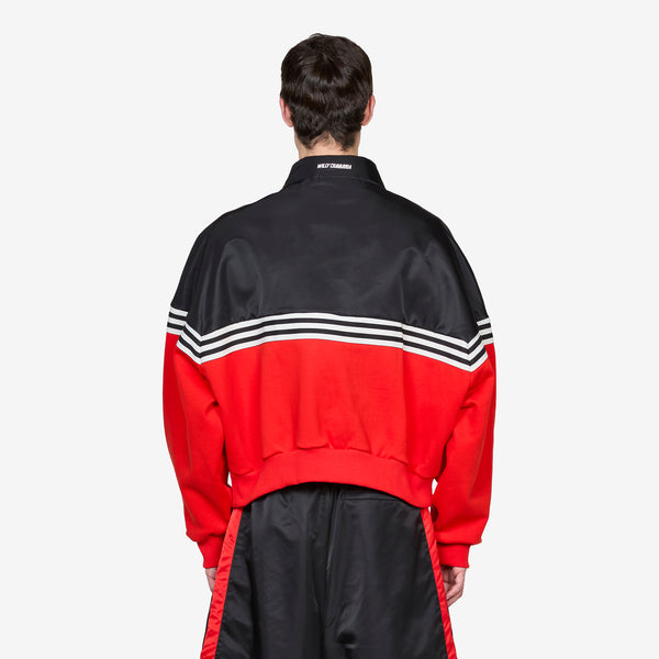 Willy Chavarria x Halfzip Pullover Black | Red Footwear