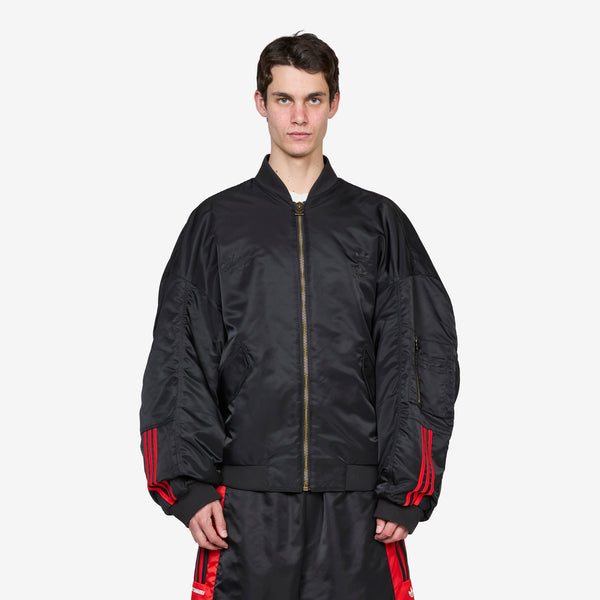 Willy Chavarria x Satin Bomber Jacket Black Footwear