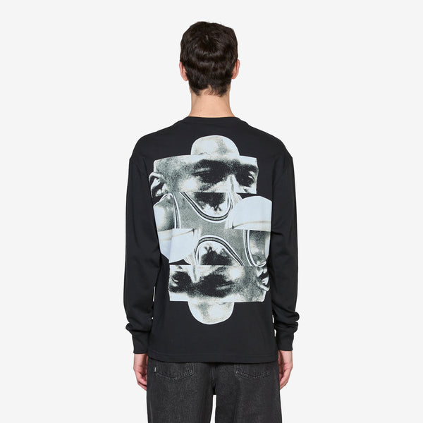 M J Michael Longsleeve OS T-Shirt Black | Equator Blue | White Tees