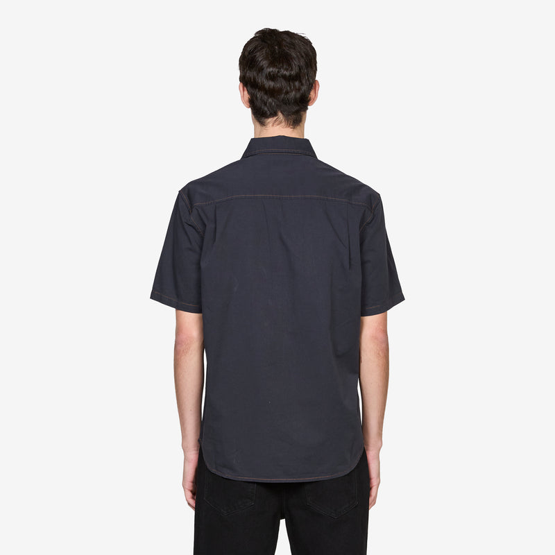 Cliff Short Sleeve Shirt Navy Shirts