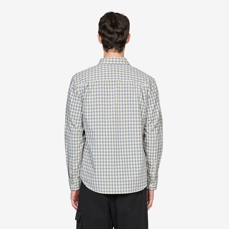 Cliff Long Sleeve Shirt Natural Plaid Shirts