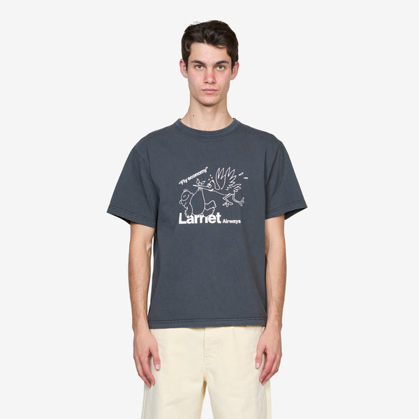 Fly Economy T-Shirt Used Black Tees