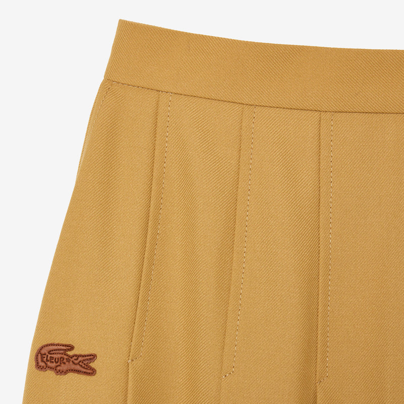 le FLEUR Pleated Skirt Tan