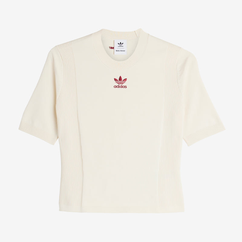 Wales Bonner x Women's Knit Short Sleeve Top Wonder White Jumpers