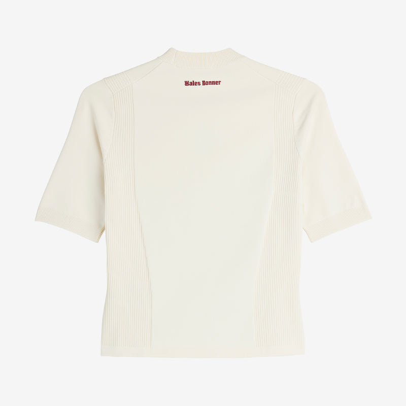 Wales Bonner x Women's Knit Short Sleeve Top Wonder White Jumpers