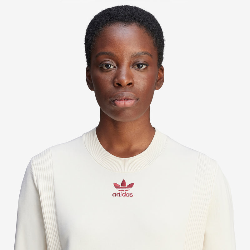 Wales Bonner x Women's Knit Short Sleeve Top Wonder White Jumpers